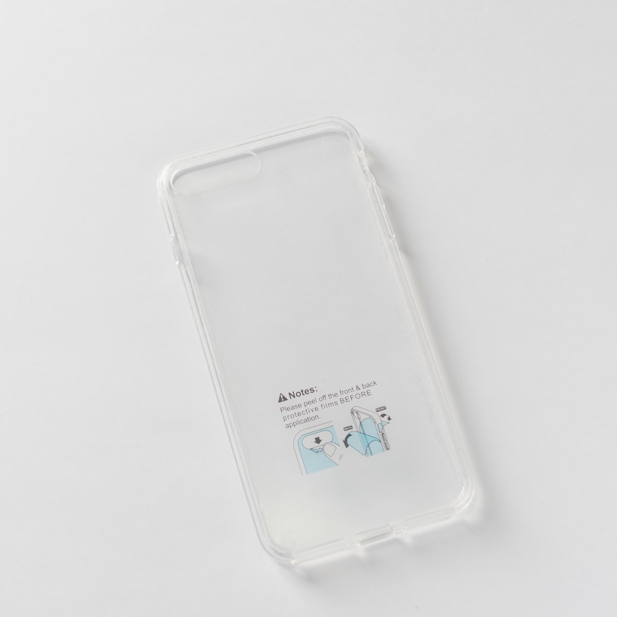 TRANSPARENTE + BORDE TRANSPARENTE IPHONE 7P/8P1