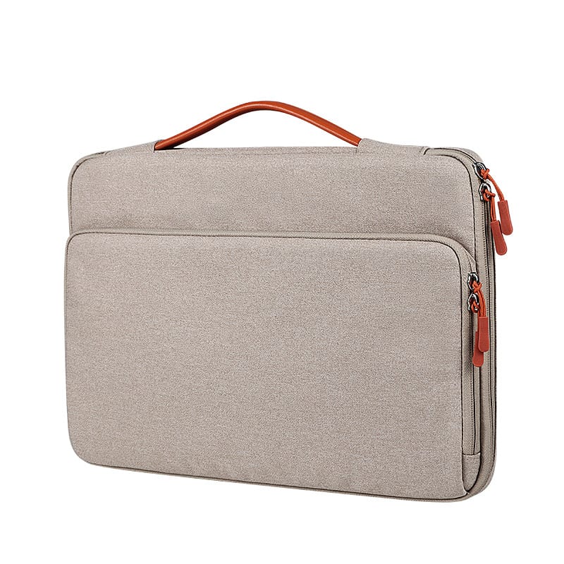 BOLSO PARA MACBOOK ACOLCHADO, ANTIGOLPE CON COMPARTIMIENTO BEIGE 13,3