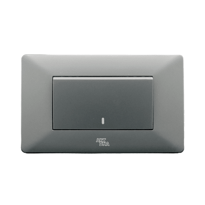 Armado - Interruptor Teclón 9/24. Matt Black Serie E151