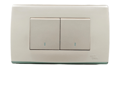 Armado - Interruptor doble (9/15). Dorado Serie A83