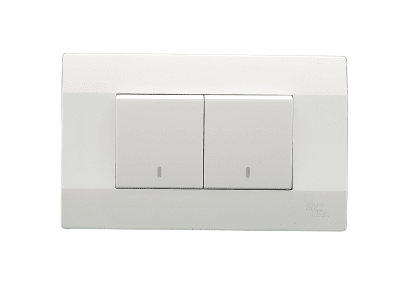 Armado - Interruptor doble (9/15). Blanco Serie K1