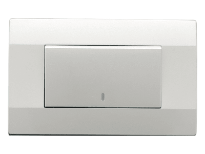 Armado - Interruptor Teclón 9/12. Plata Serie K