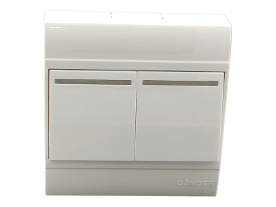 Interruptor Sobreponer 2 Teclas   9/12 - 9/24