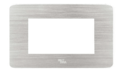 Placa Tres Puestos A89 - Acero (18xd)