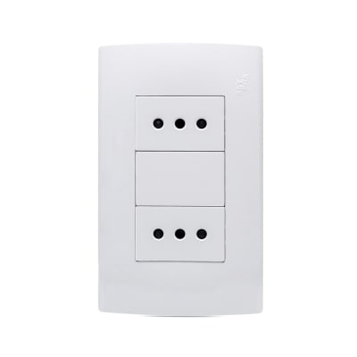 Punto enchufe doble 10A · BLANCO