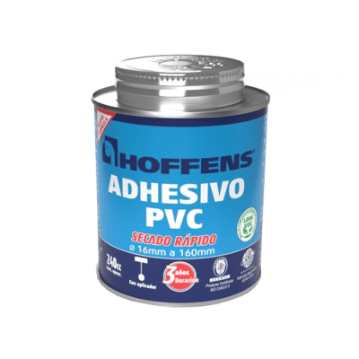 Adhesivo PVC Hoffens Lata - Secado Rápido 240 cc