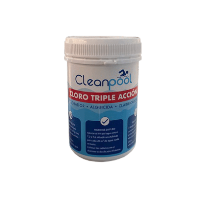 Cloro Tableta Triple Acción CleanPool 1kg