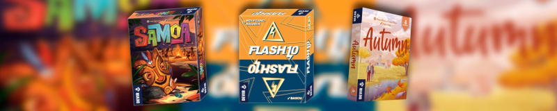 ¡Nuevos juegos de cartas Devir Pocket! Flash 10, Autumn y Samoa