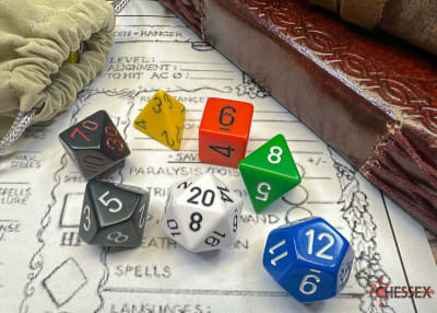 Set 7 Dados Nostalgia Opaque GM and Beginner Player