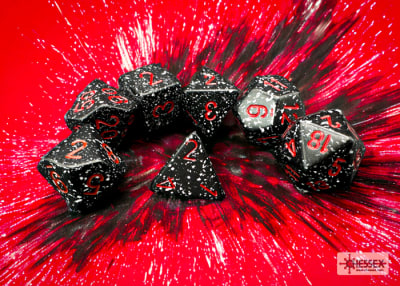 Set 7 Dados Speckled Space