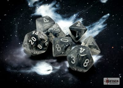 Set 7 Dados Borealis Light Smoke/Silver