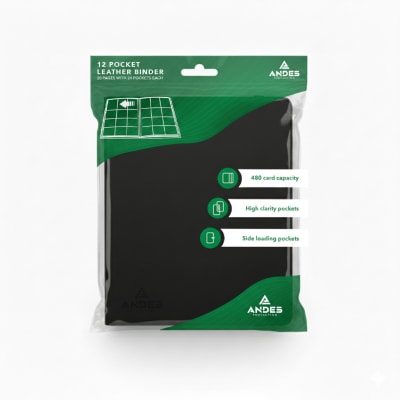 12 POCKET LEATHER BINDER
