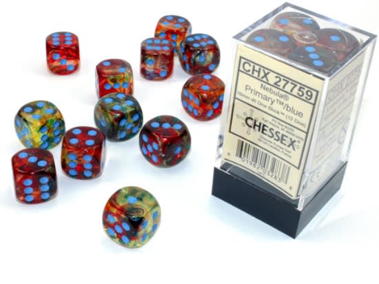 Set 12 Dados Nebula Primary/Blue1