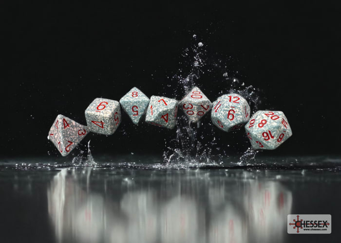 Polyhedral 7-Die Set Speckled Air1