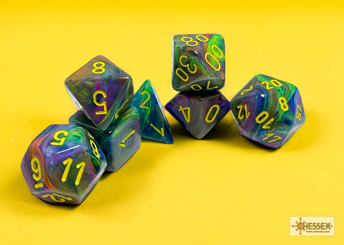 Set 7 Dados Festive Rio/Yellow1