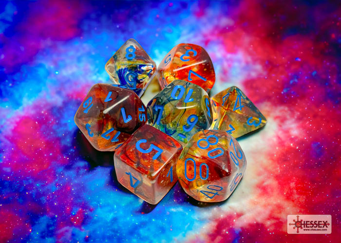 Set 7 Dados Nebula Primary/Blue1