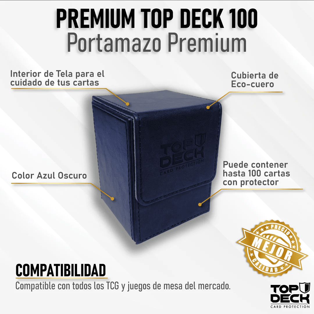 Premium Deckbox TopDeck - Azul1