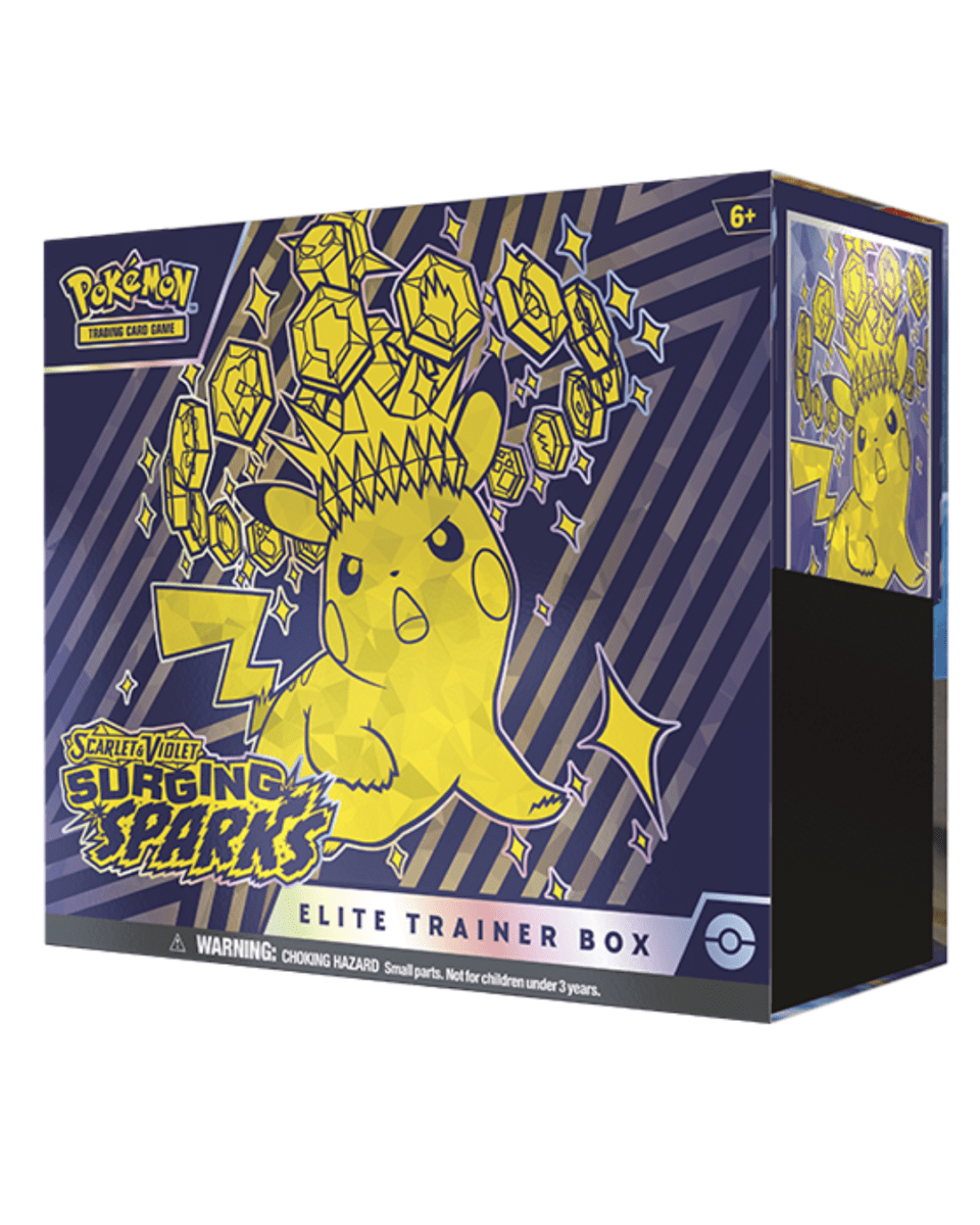 Pokémon Elite Trainer Box TCG: Surging Sparks Inglés1