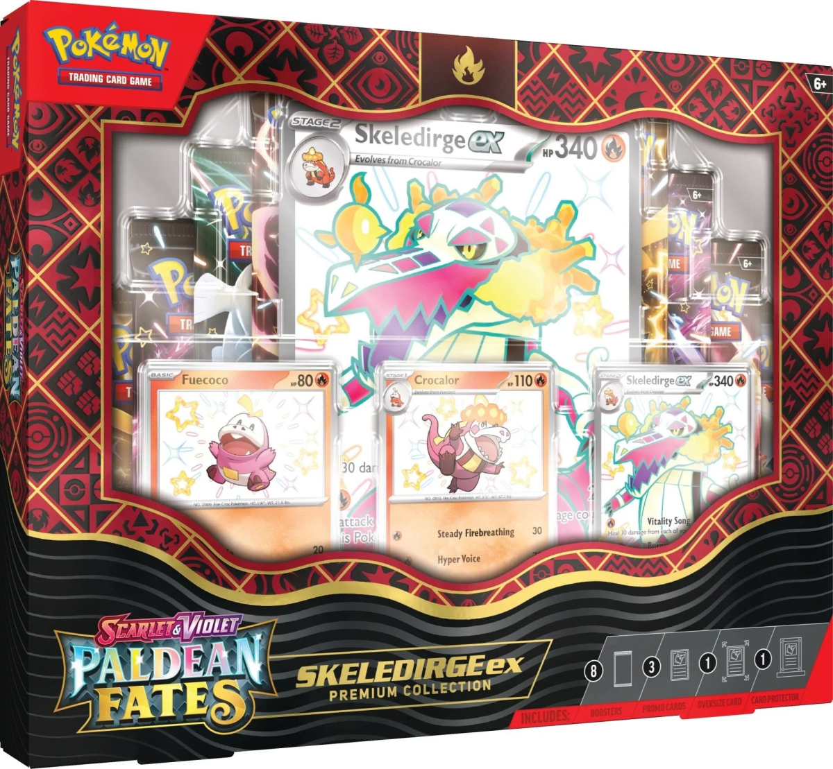 Scarlet & Violet: Paldean Fates - Premium Collection Skeledirge Ex (Español)1