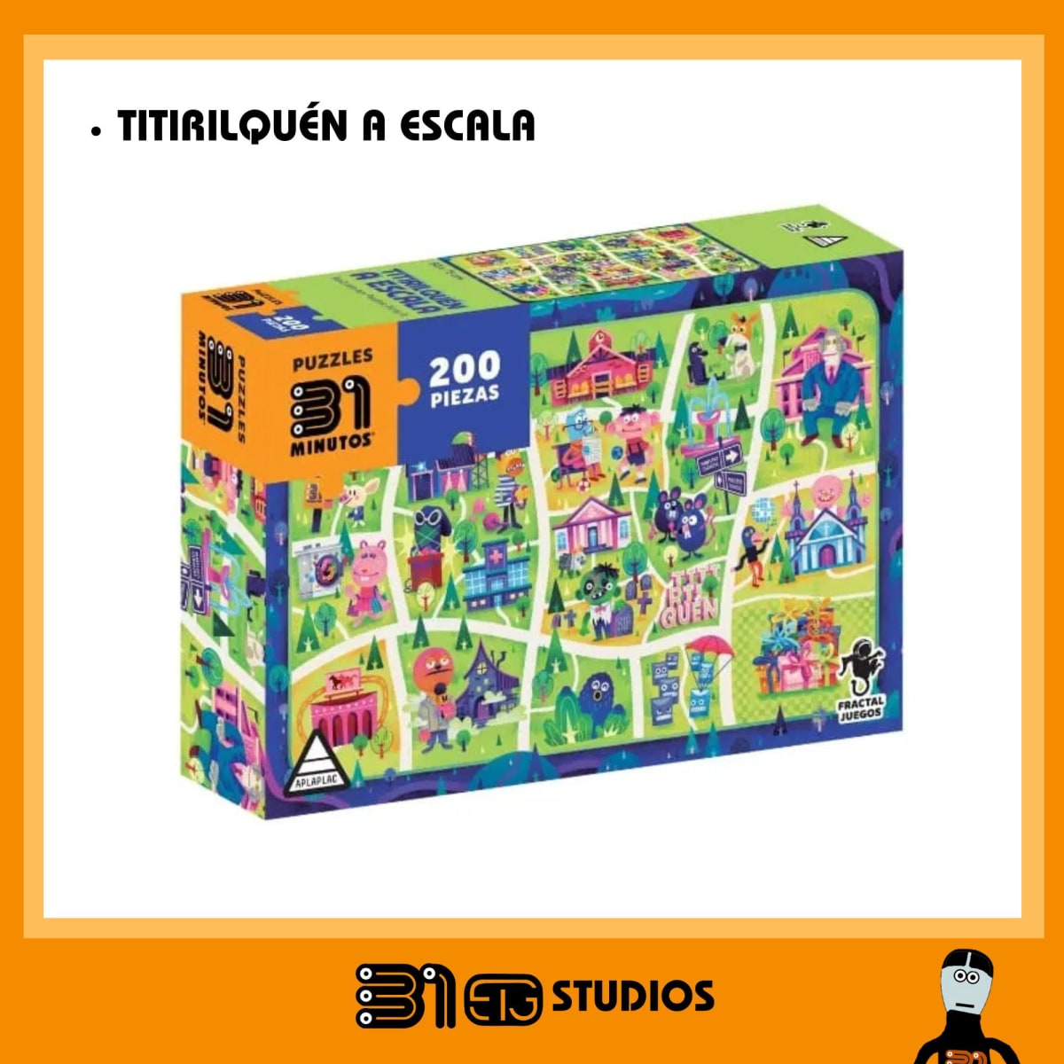 Puzzle 31 Minutos 200 Piezas - Titirilquén A Escala1