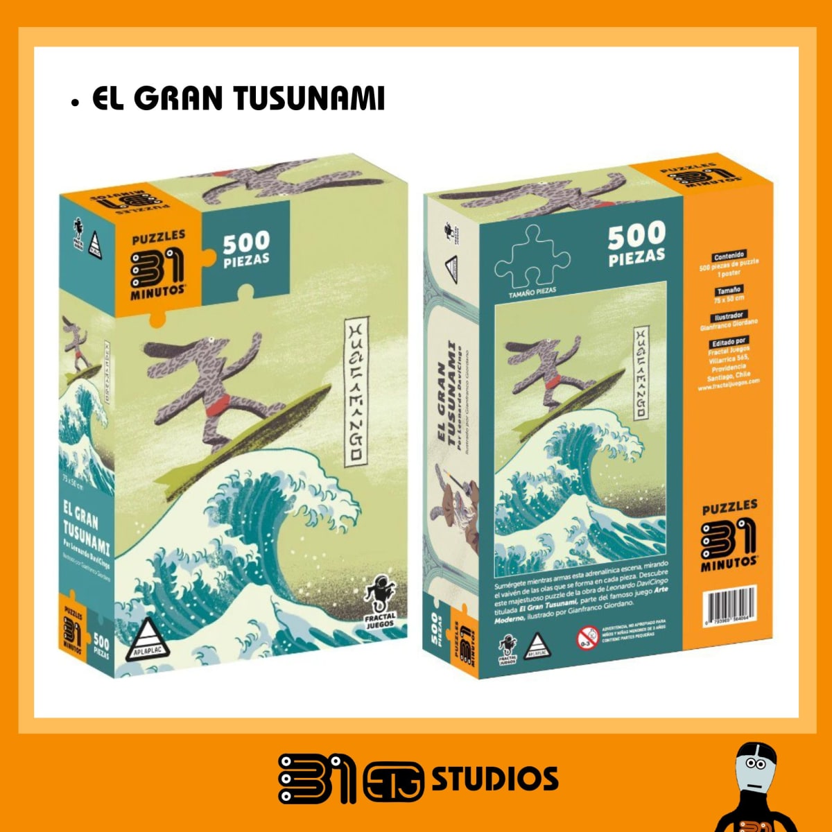 Puzzle 31 Minutos 500 Piezas - El Gran Tsunami1