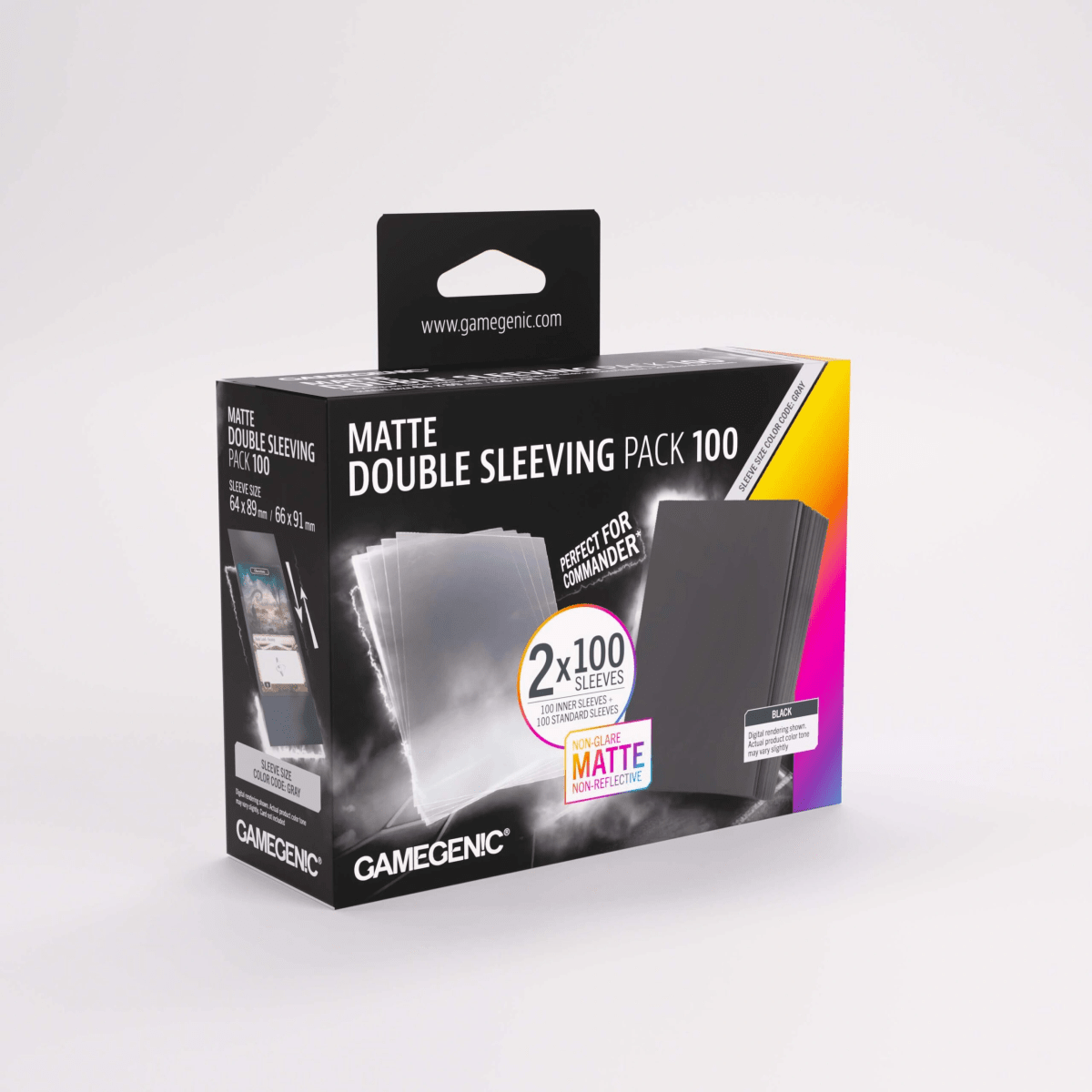 GG MATTE DOUBLE SLEEVING PACK 100 66X911