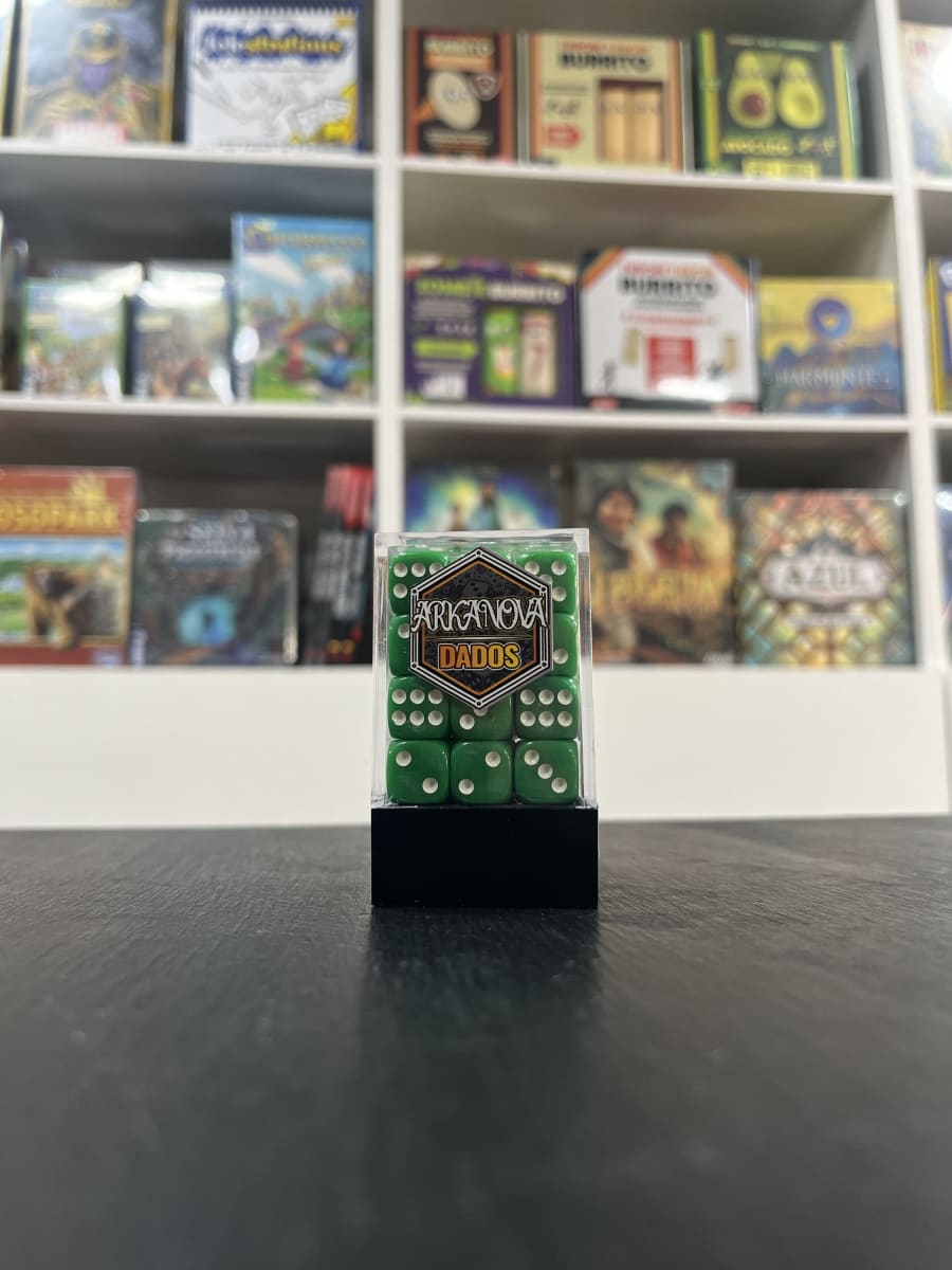 Set de Dados Sólidos (6 lados) Verde1