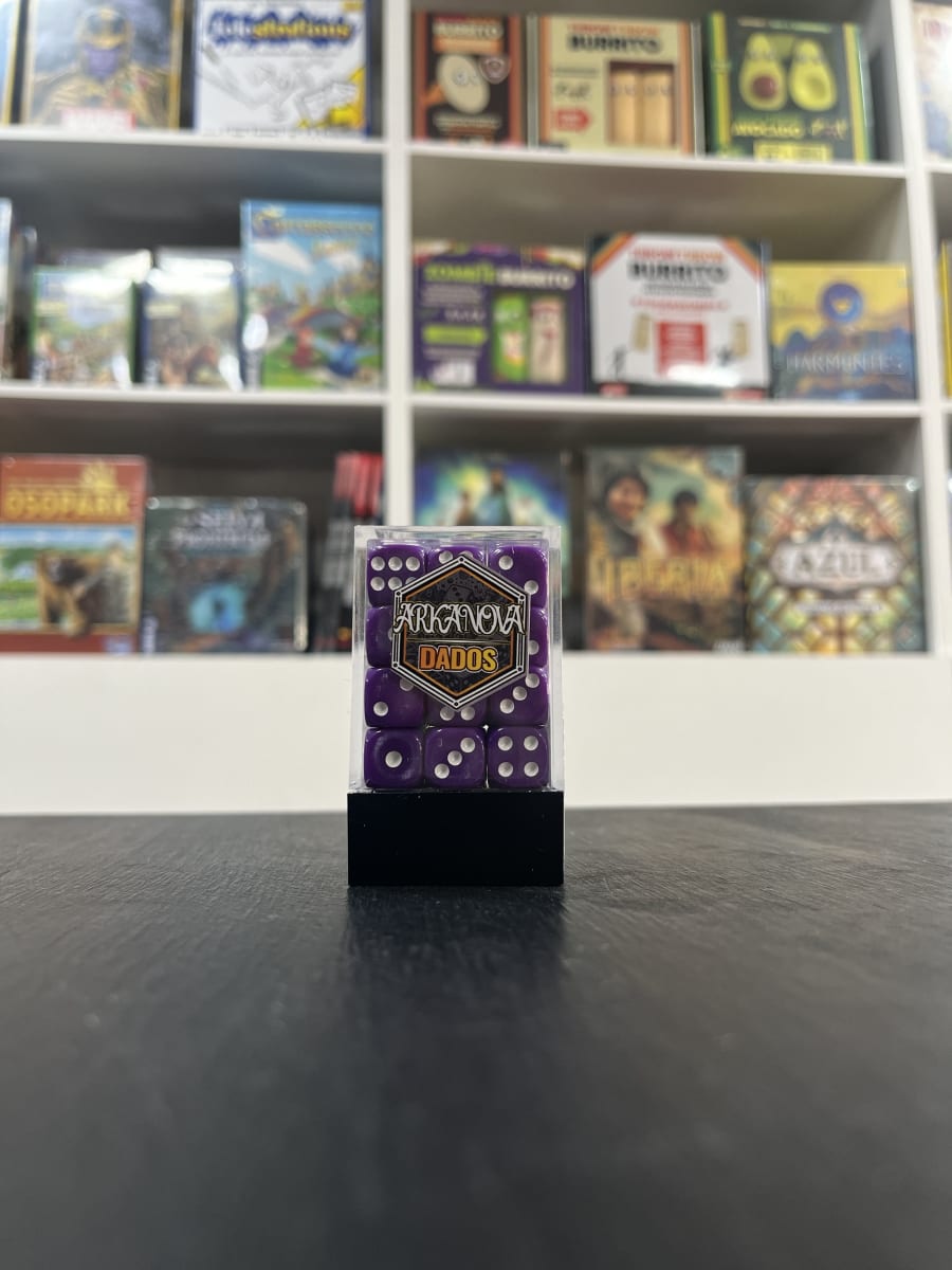 Set de Dados Sólidos (6 lados) Púrpura1