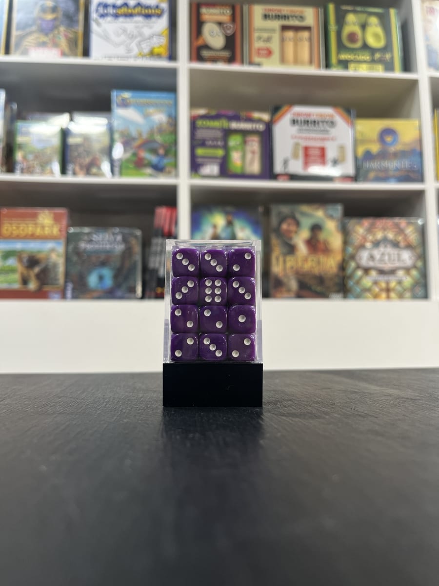 Set de Dados Sólidos (6 lados) Púrpura2