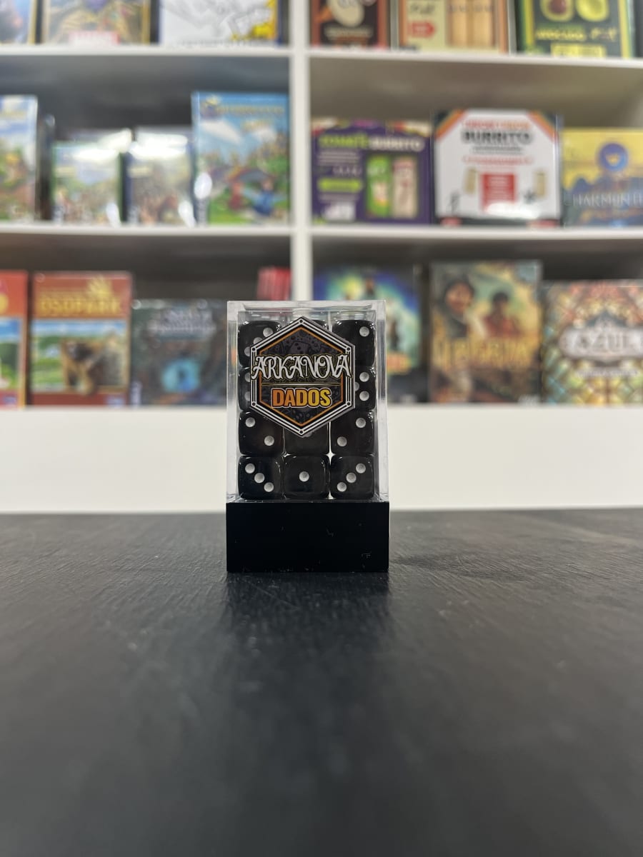 Set de Dados Sólidos (6 lados) Negro1
