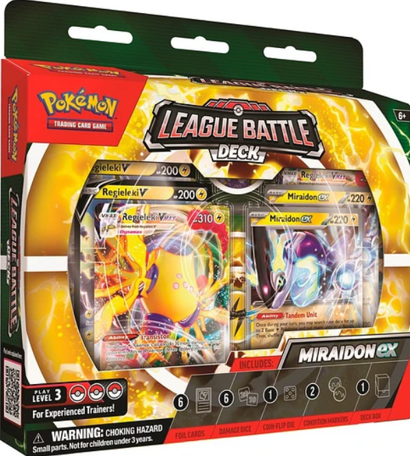 LEAGUE BATTLE DECK POKÉMON TCG: MIRAIDON-EX INGLÉS1