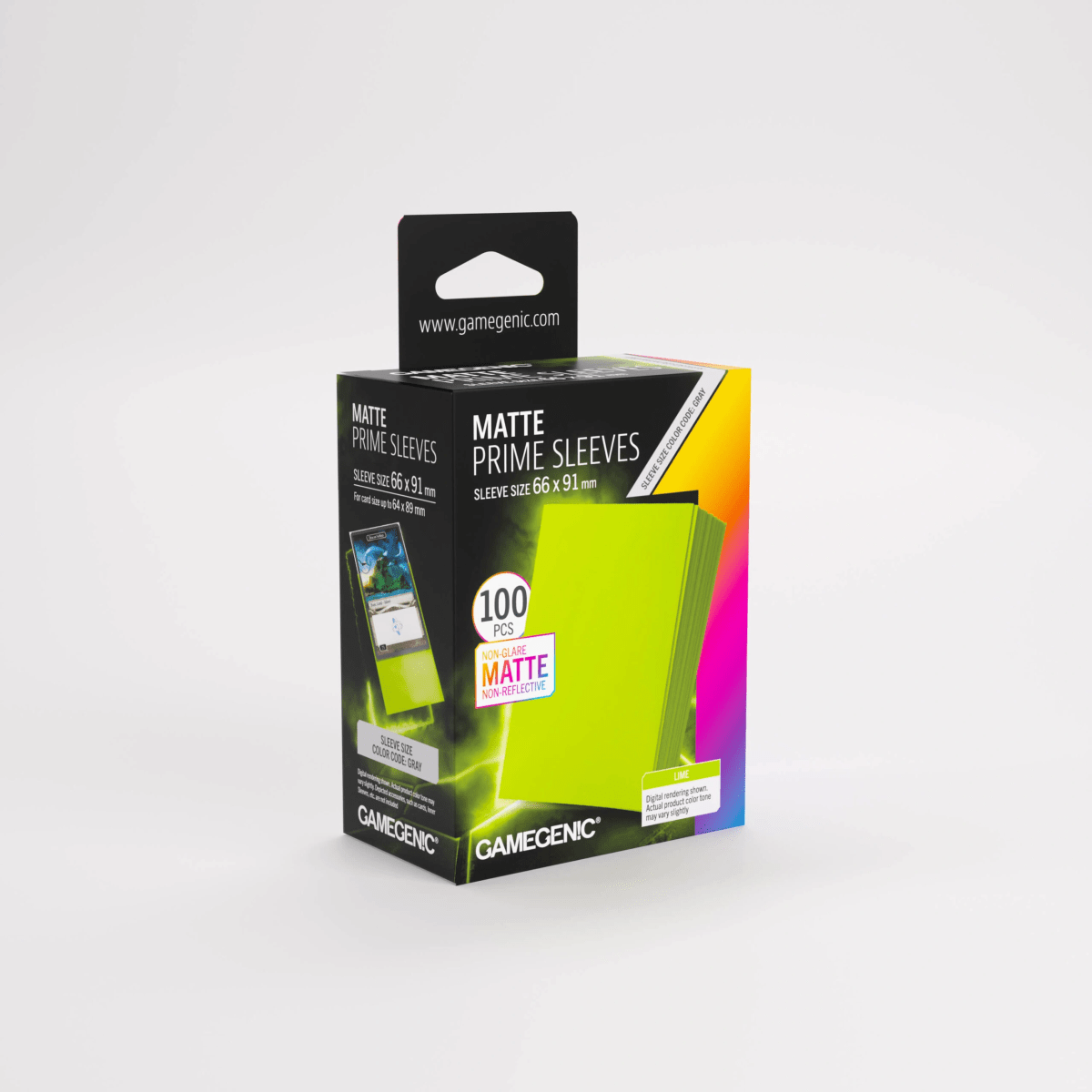 GG MATTE PRIME SLEEVES LIME 66X911