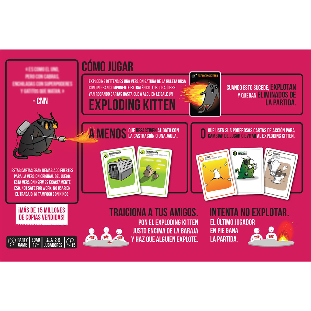 EXPLODING KITTENS NSFW EDITION 3.0 (PINK)3