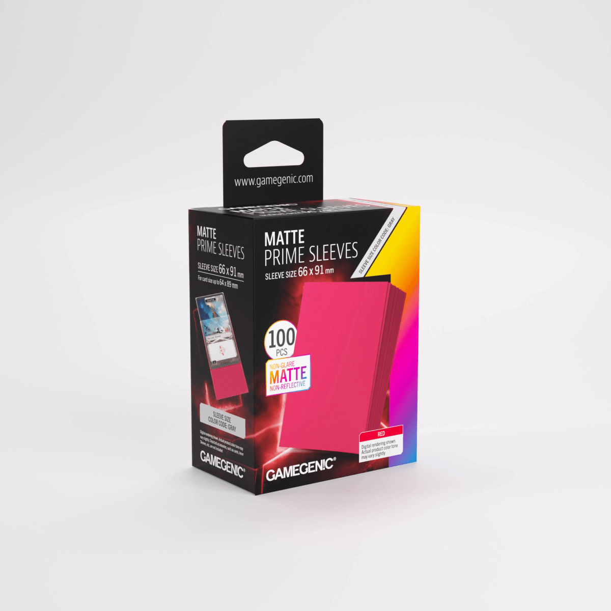 GG MATTE PRIME SLEEVES RED 66X911