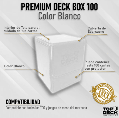 Premium Deckbox TopDeck Blanco1