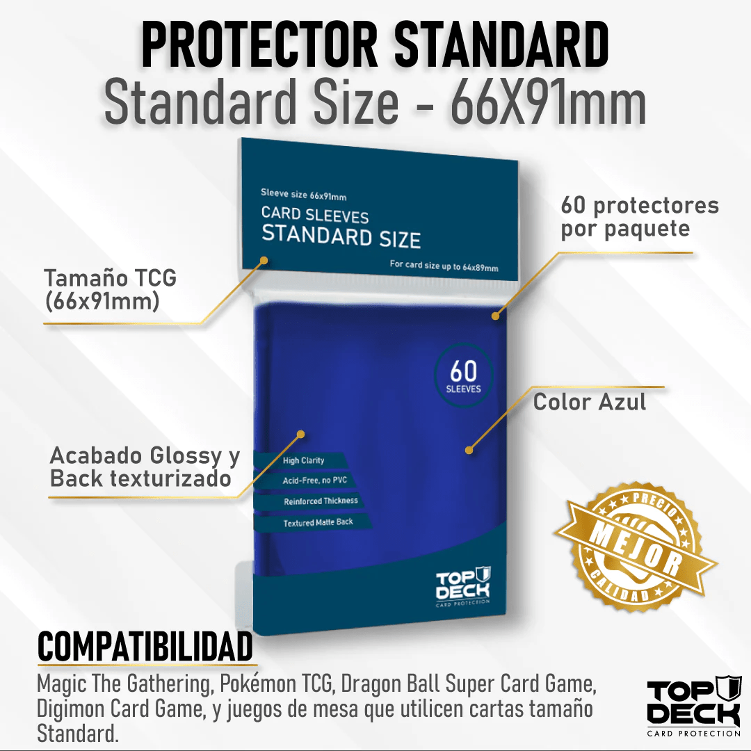 Card Sleeves Standard Azul1
