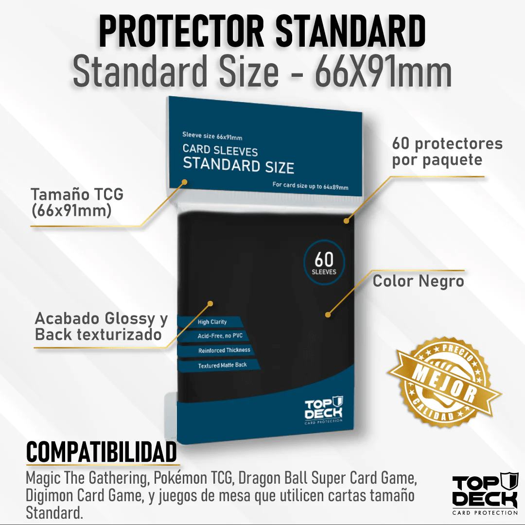 Card Sleeves Standard Negro1