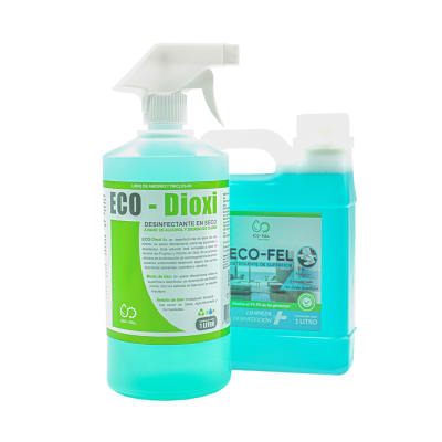 DÚO DESINFECCIÓN: ECO-DIOXI 1 LT + ECO-FEL1