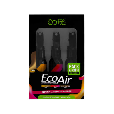 TRIPACK ECO AIR: VAINILLA + STAR COFFEE + FRUTILLA1