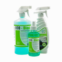 TRÍO DESINFECCIÓN: ECO-DIOXI 250 ML + ECO-DIOXI 1 LT + ECO-DIOXI VEHICULAR 500 ML
