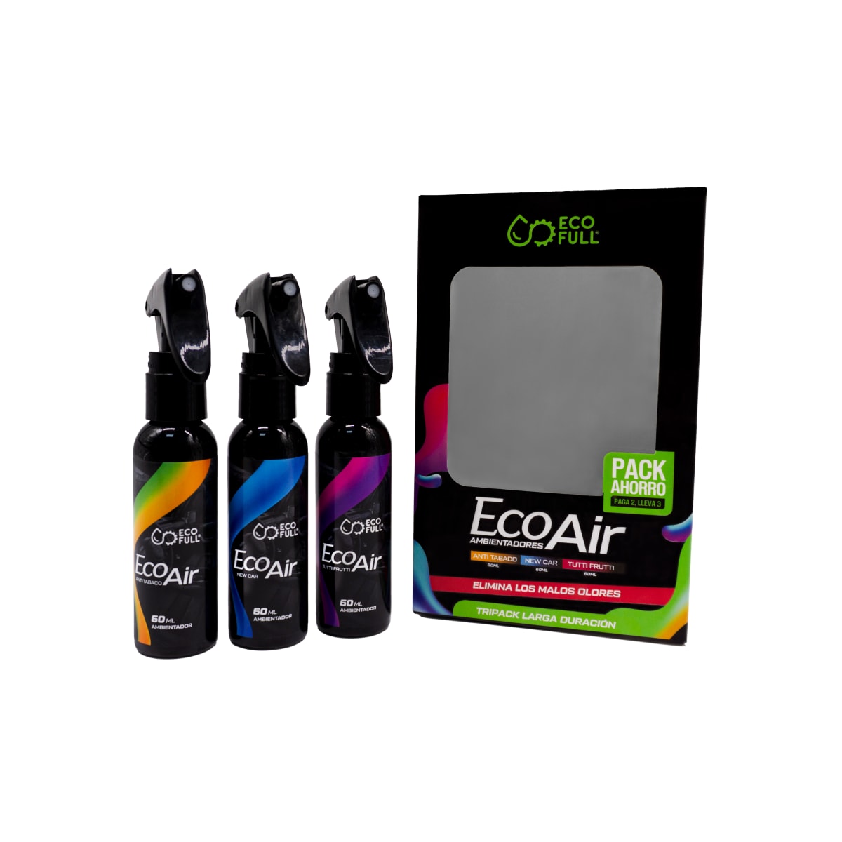 TRIPACK ECO AIR: NEW CAR + ANTI TABABO + TUTTI FRUTTI2