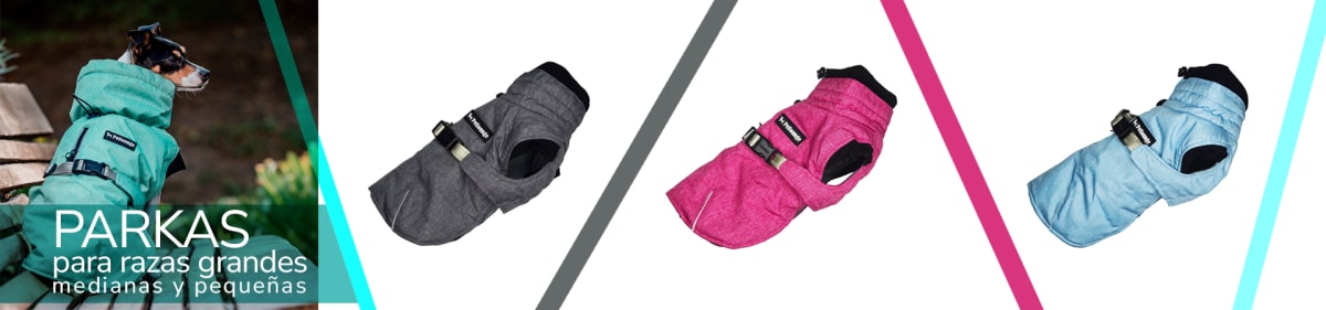 Parkas Petlounge para razas grandes, medinas y pequeñas