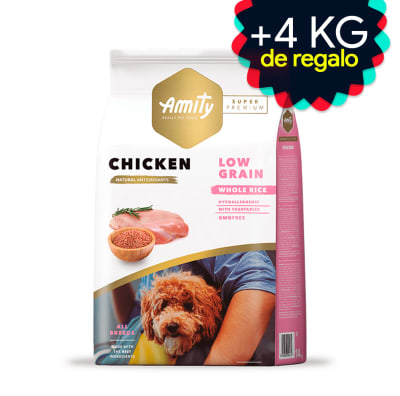 Amity alimento super premium Chicken adult para perro 14 kg