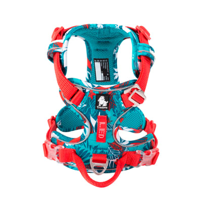 True Love Arnés Antitirones Ergonómico Camouflage Blue Red para perros.