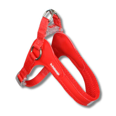 Petlounge Arnés Easy Glam rojo para perros