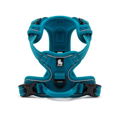 True Love Arnés Antitirones Reflectante Táctico Turquesa para perros.