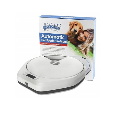 Pawise Dispensador automático 5 compartimientos de 240ml