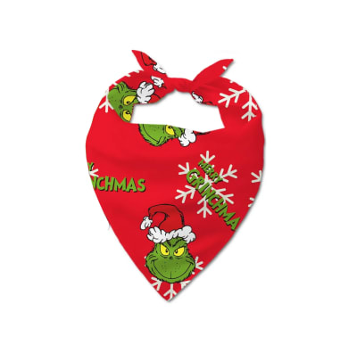 Bandana Navideña para perro Merry GrinchMass rojo