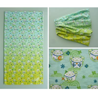 Bandana Whee Lucky Cat Verde