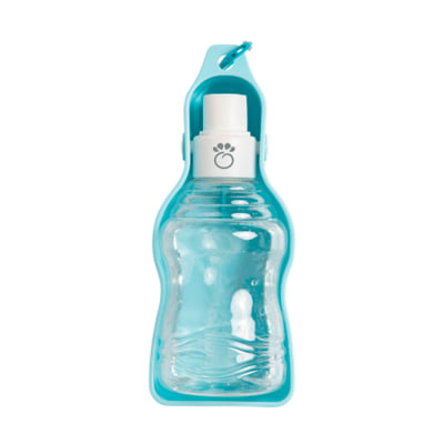 GFPET Botella bebedero portátil celeste para agua 250ml
